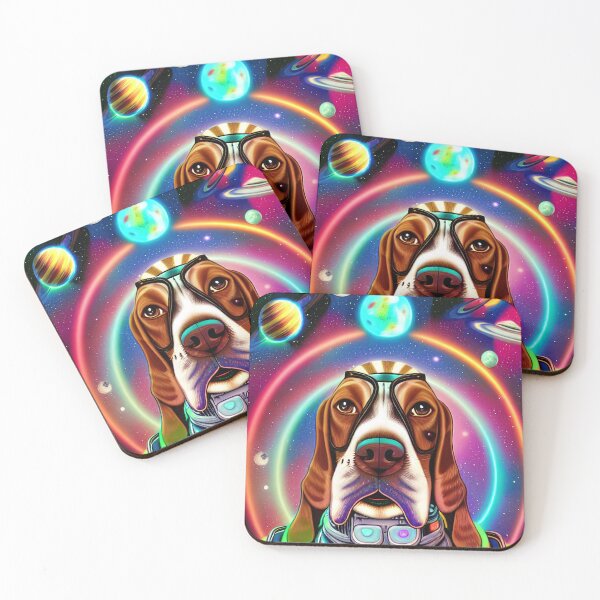 Item preview, Cadet #74 - Space Basset Hound, Dog Mom, Dog Dad designed and sold by Galactic Fur Baby Federation.
