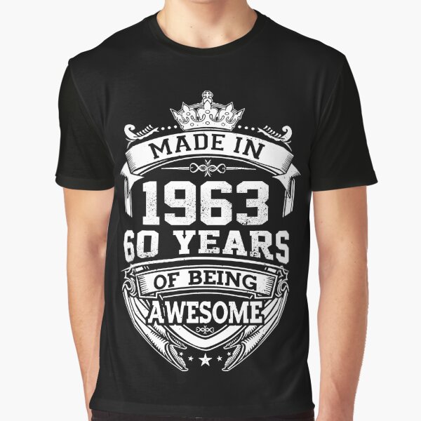 Item preview, Made In 1963 60 Years Of Being Awesome designed and sold by AraJordeStore.