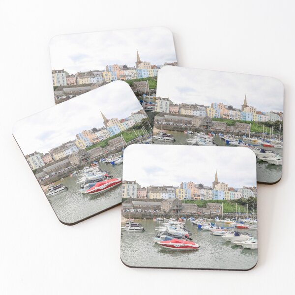 Item preview, Tenby Harbour and Town Panorama, Pembrokeshire, Wales designed and sold by Paul Thompson Photography.