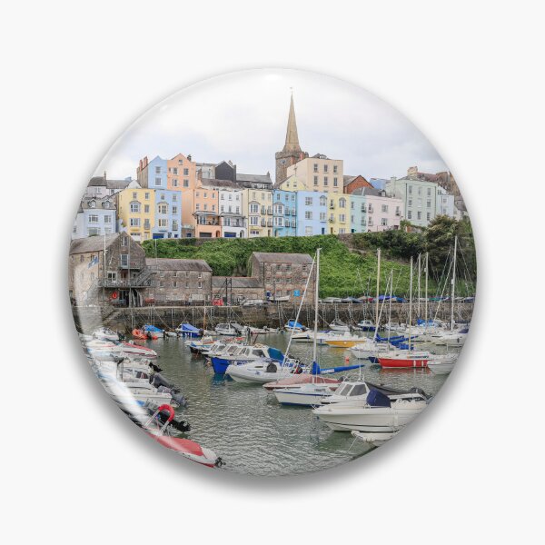 Item preview, Tenby Harbour and Town Panorama, Pembrokeshire, Wales designed and sold by Paul Thompson Photography.