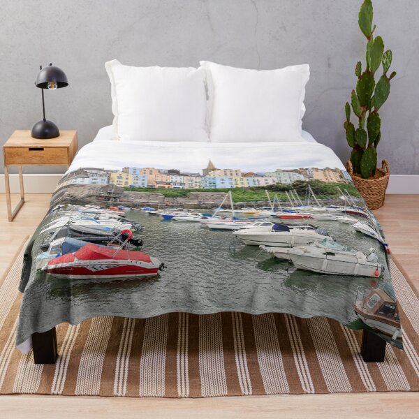 Item preview, Tenby Harbour and Town Panorama, Pembrokeshire, Wales designed and sold by Paul Thompson Photography.