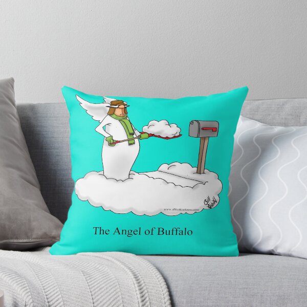 Item preview, Funny Spectickles Angel of Buffalo Snow Cartoon Humor designed and sold by abbottoons.