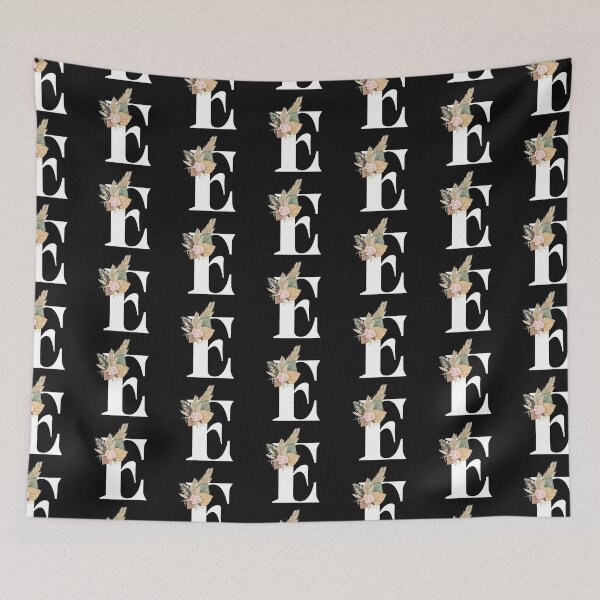 Item preview, letter e floral designed and sold by LU NA.