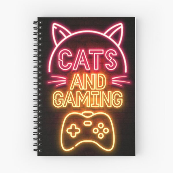 Item preview, cats and gaming designed and sold by MoodExtra.
