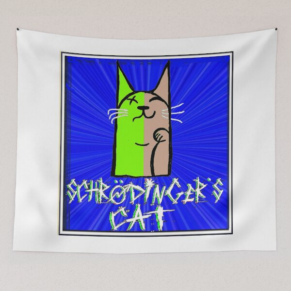 Item preview, Schrodingers Cat Graffiti Tattoo 2 designed and sold by LowEndGraphics.