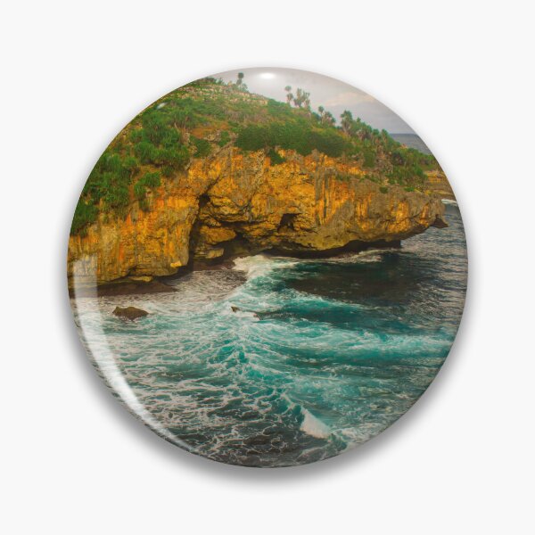 Item preview, Wavy rock lagoon beach Midodaren on Java, Indonesia. designed and sold by kall3bu.