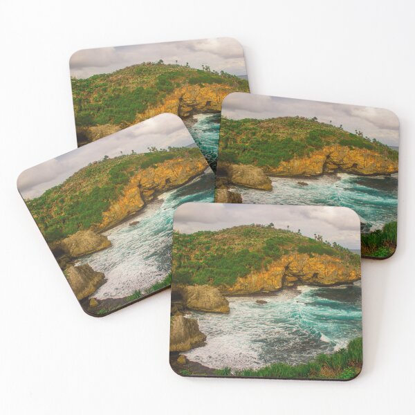 Item preview, Wavy rock lagoon beach Midodaren on Java, Indonesia. designed and sold by kall3bu.