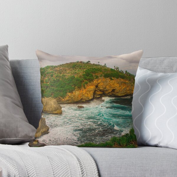 Item preview, Wavy rock lagoon beach Midodaren on Java, Indonesia. designed and sold by kall3bu.