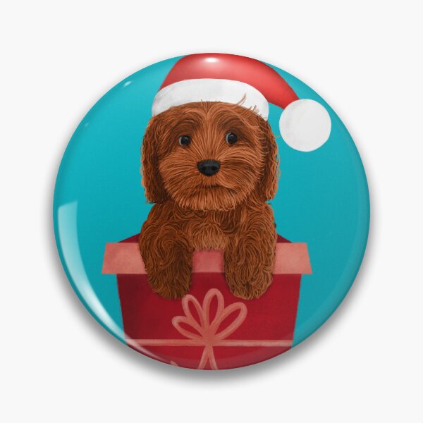 Artikelvorschau, Weihnachten Red Cockapoo Cavapoo Cavoodle Doodle entworfen und verkauft von laurendemoet.