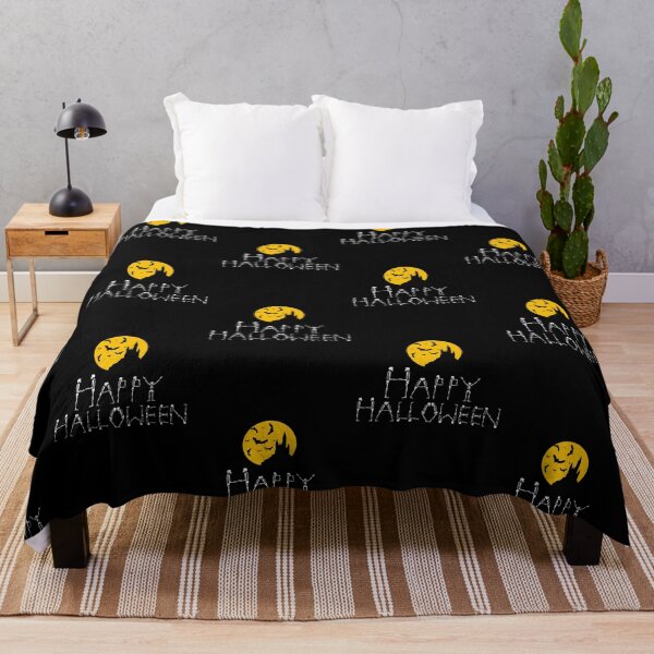 Item preview, Happy Halloween, Bones, Castle, Full Moon, Bats designed and sold by hiunlimit.