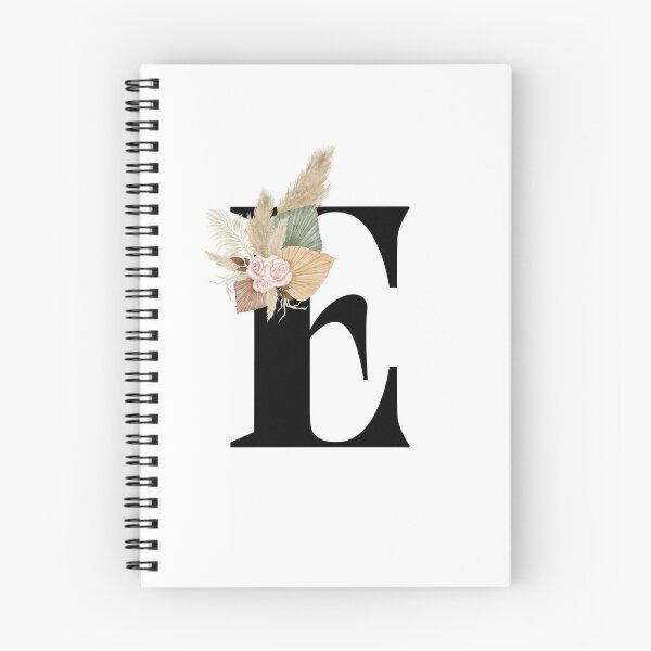Item preview, letter e floral designed and sold by LU NA.