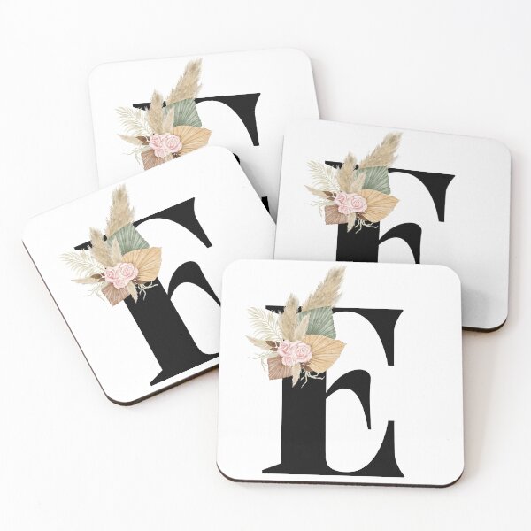 Item preview, letter e floral designed and sold by LU NA.
