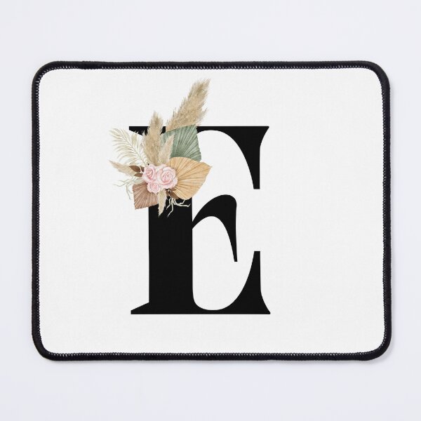 Item preview, letter e floral designed and sold by LU NA.