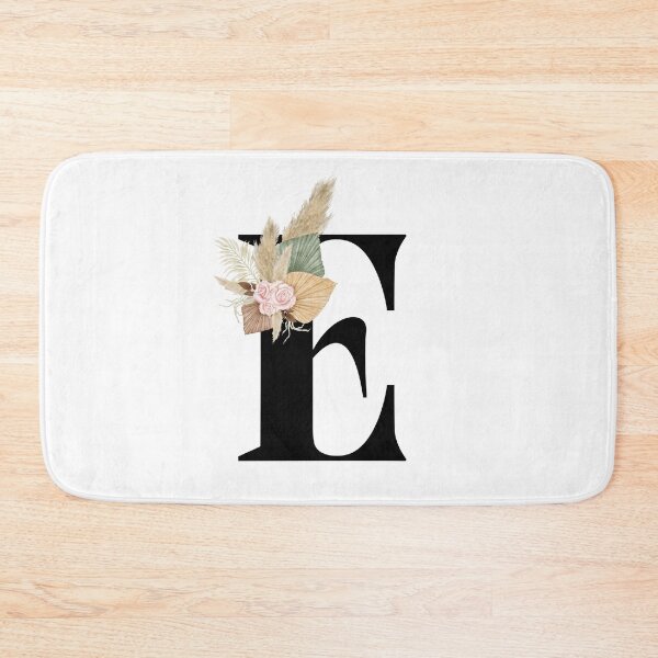 Item preview, letter e floral designed and sold by LU NA.