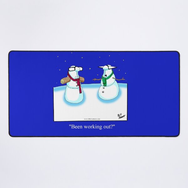 Item preview, Funny Spectickles Buff Snowman Cartoon Humor designed and sold by abbottoons.