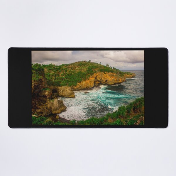 Item preview, Wavy rock lagoon beach Midodaren on Java, Indonesia. designed and sold by kall3bu.