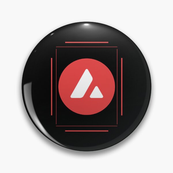 Item preview, Avalanche AVAX Crypto Altcoin - Geometric Simplicity Red Lines designed and sold by CryptoMoods.