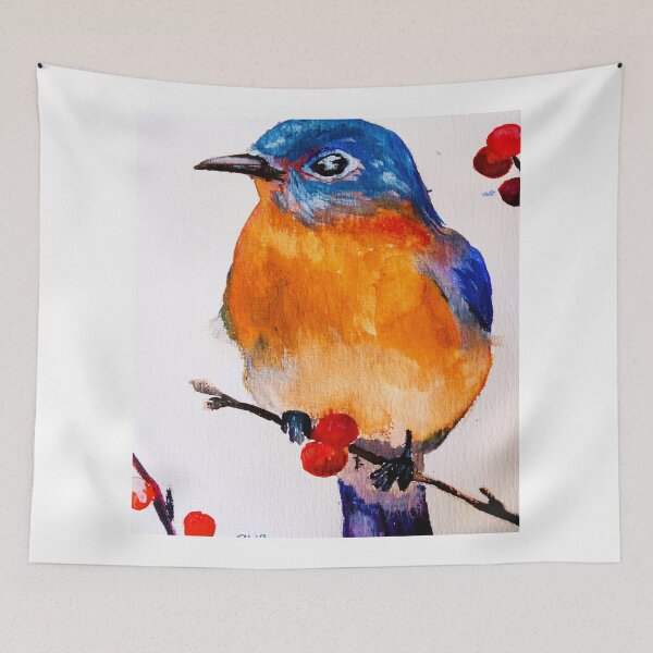 Item preview, watercolor bird designed and sold by reyhanartstudio.