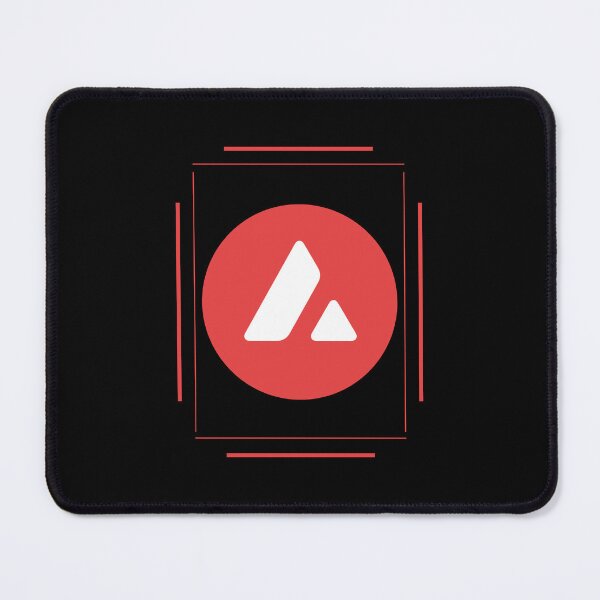 Item preview, Avalanche AVAX Crypto Altcoin - Geometric Simplicity Red Lines designed and sold by CryptoMoods.