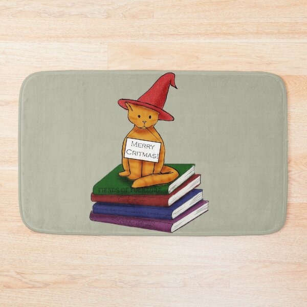 Item preview, Wizard Cat on Books designed and sold by mystmoon92.