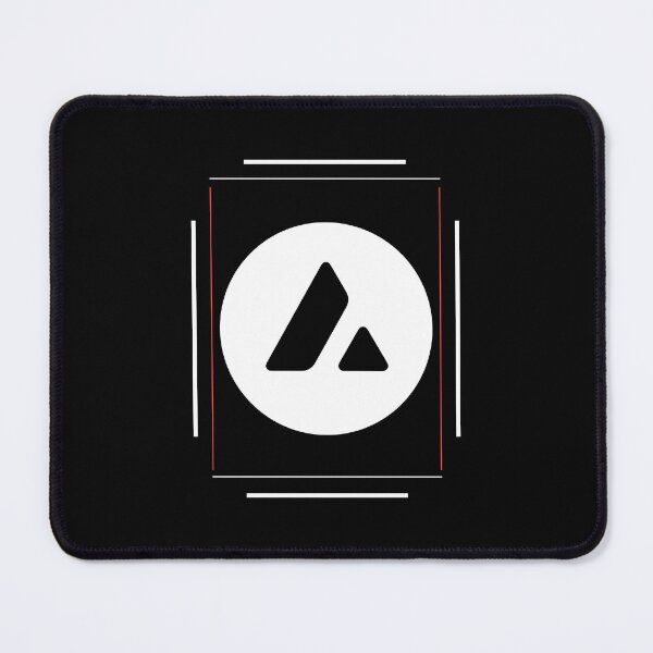 Item preview, Avalanche AVAX Crypto Altcoin - Geometric Simplicity White Red Stripes designed and sold by CryptoMoods.