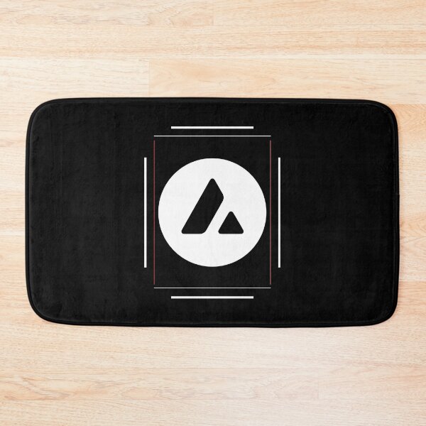 Item preview, Avalanche AVAX Crypto Altcoin - Geometric Simplicity White Red Stripes designed and sold by CryptoMoods.