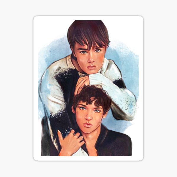 Item preview, Watercolor of Edvin and Omar from Young Royals Simon and Wilhelm designed and sold by NinjadesignShop.