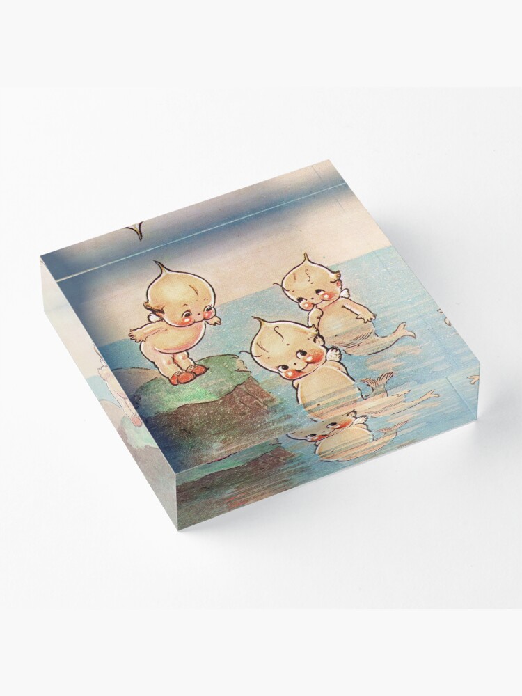 Alternate view of "Sea Maidens" - Mermaids, Mythical Creature, Ocean, Cutie, Siren, Sailor, Mermaid Acrylic Block
