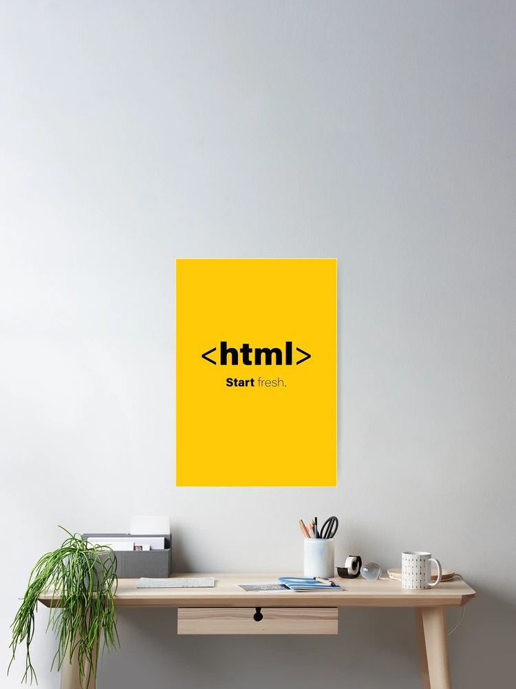 Thumbnail 2 of 3, Poster, Coding Cards, Colorful Graphics Filled With HTML Coding Jokes designed and sold by ScienceCorner.