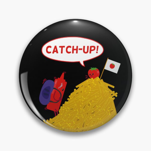 Item preview, Funny Catch Up Puns | Gift Ideas | Tomato Ketchup  designed and sold by Fluffy-Vectors.