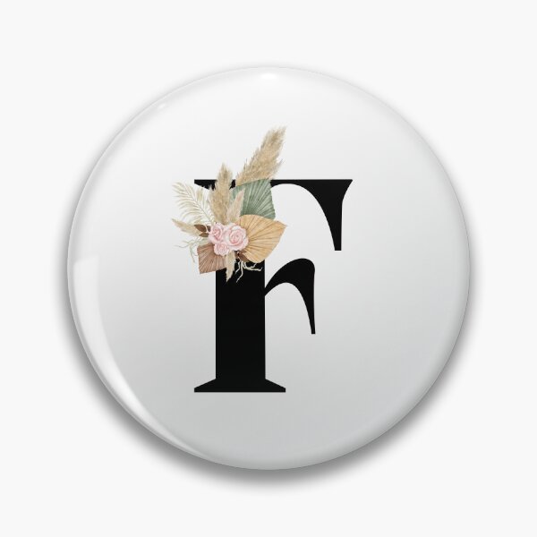 Item preview, letter f floral designed and sold by LU NA.