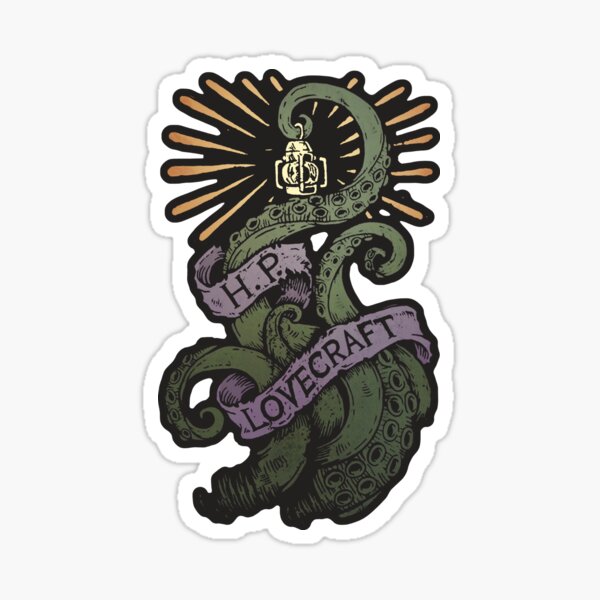 H.P. LOVECRAFT Tentacle Sticker
