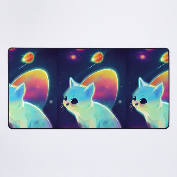 Item preview, Cat in space with planets designed and sold by ComicsFactory.