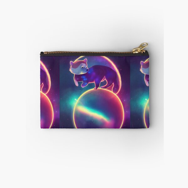 Item preview, Purple Bear in colorful space designed and sold by ComicsFactory.
