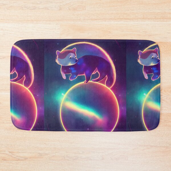 Item preview, Purple Bear in colorful space designed and sold by ComicsFactory.