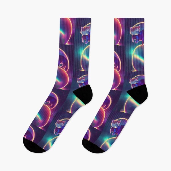 Item preview, Purple Bear in colorful space designed and sold by ComicsFactory.