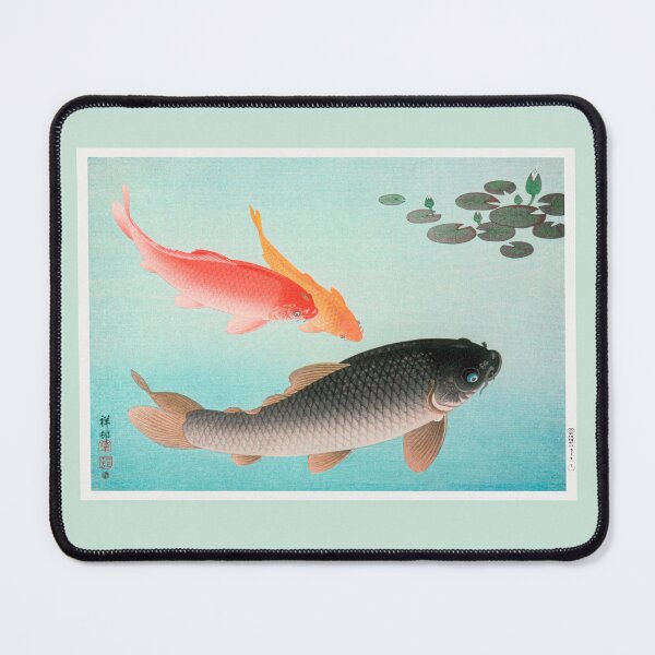 Item preview, Common and Golden Carp (1935) by Ohara Koson. Original from the Los Angeles County Museum of Art designed and sold by Design Repo.