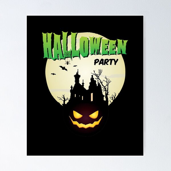 Item preview, Fun Halloween Pumpkin With Witches And Bats Flying Hats designed and sold by fawzimorsy12.