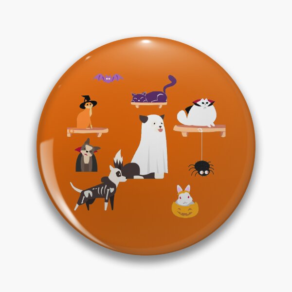 Aperçu de l'œuvre Fête costumée d'Halloween pour animaux de compagnie créée et vendue par OffCenterSpace.
