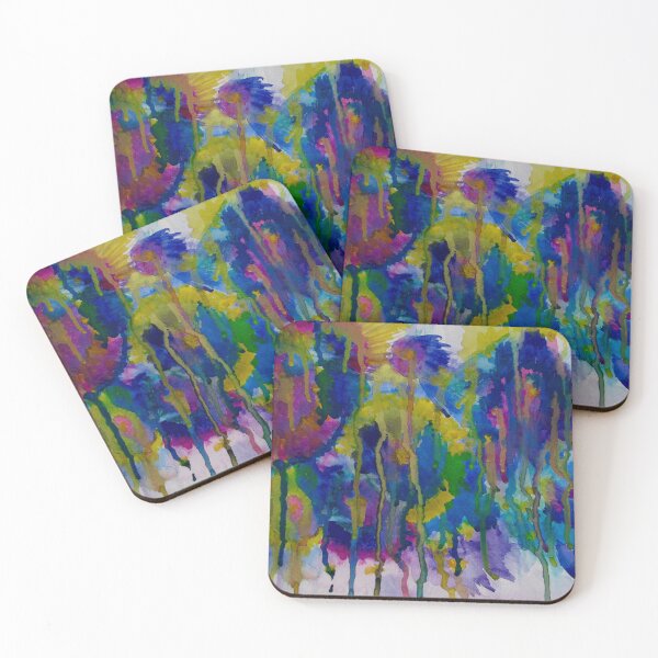 Item preview, Underwater Fireworks, Watercolor by Noora Elkoussy designed and sold by Noora Elkoussy.