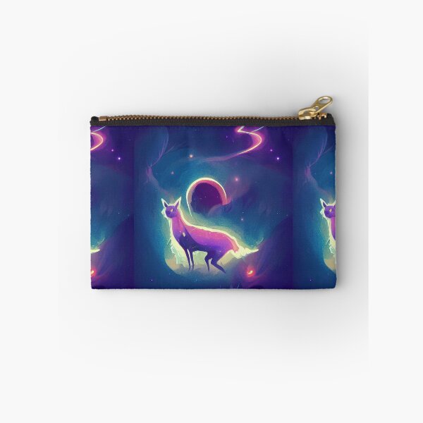 Item preview, Glowing purple raptor in space designed and sold by ComicsFactory.