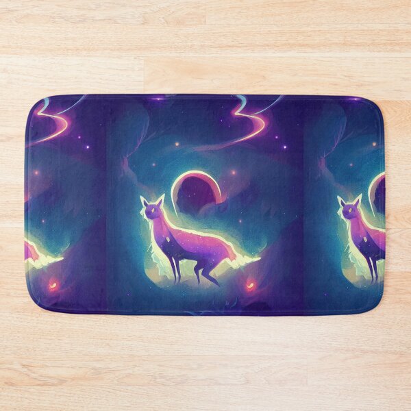 Item preview, Glowing purple raptor in space designed and sold by ComicsFactory.