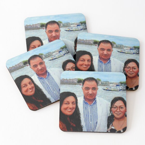 Item preview, THE ARTIST WITH HIS TWO DAUGHTERS IN WAPPING LONDON designed and sold by Mackenzie Moulton International Artist .