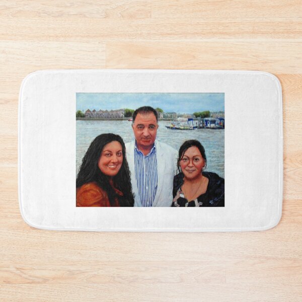 Item preview, THE ARTIST WITH HIS TWO DAUGHTERS IN WAPPING LONDON designed and sold by Mackenzie Moulton International Artist .