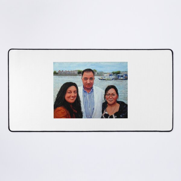 Item preview, THE ARTIST WITH HIS TWO DAUGHTERS IN WAPPING LONDON designed and sold by Mackenzie Moulton International Artist .