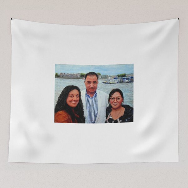 Item preview, THE ARTIST WITH HIS TWO DAUGHTERS IN WAPPING LONDON designed and sold by Mackenzie Moulton International Artist .