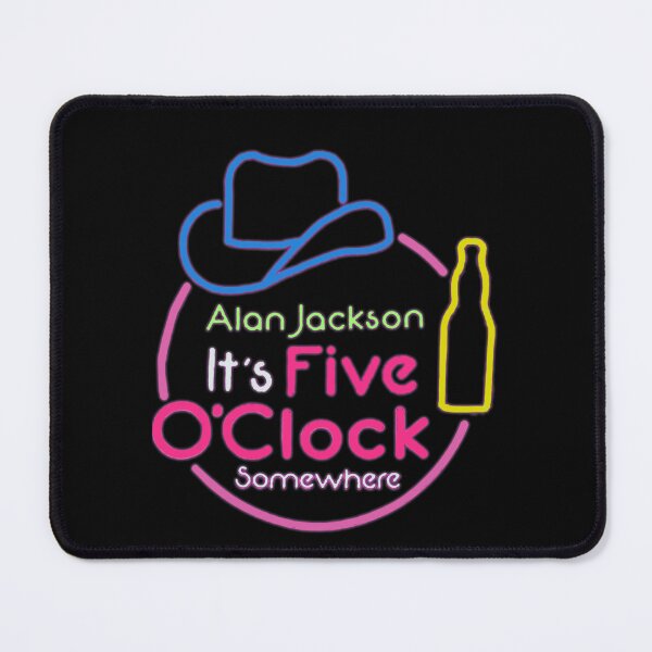 Item preview, Alan Jackson Its Five oclock Somwhere Neon  designed and sold by HankAndScoo.