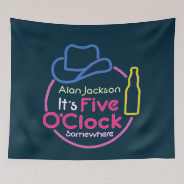 Item preview, Alan Jackson Its Five oclock Somwhere Neon  designed and sold by HankAndScoo.