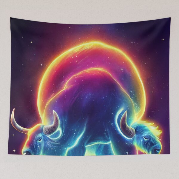 Item preview, Bison space art designed and sold by ComicsFactory.