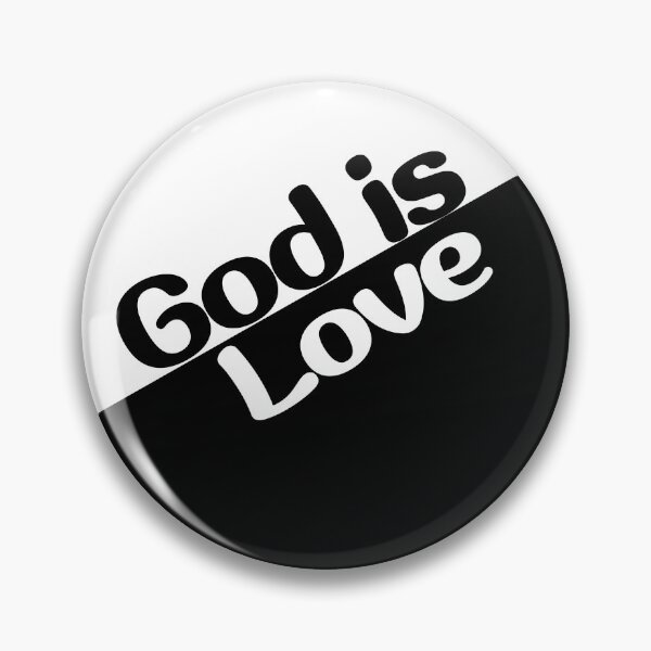Item preview, God is Love Black and White  designed and sold by bible-prints.